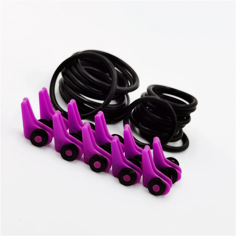 10 unids/lote caña de pescar gancho Keeper-anillo de silicona seguro Iso Hold cebo señuelos y plantillas para una pesca segura y fácil - imagen 4