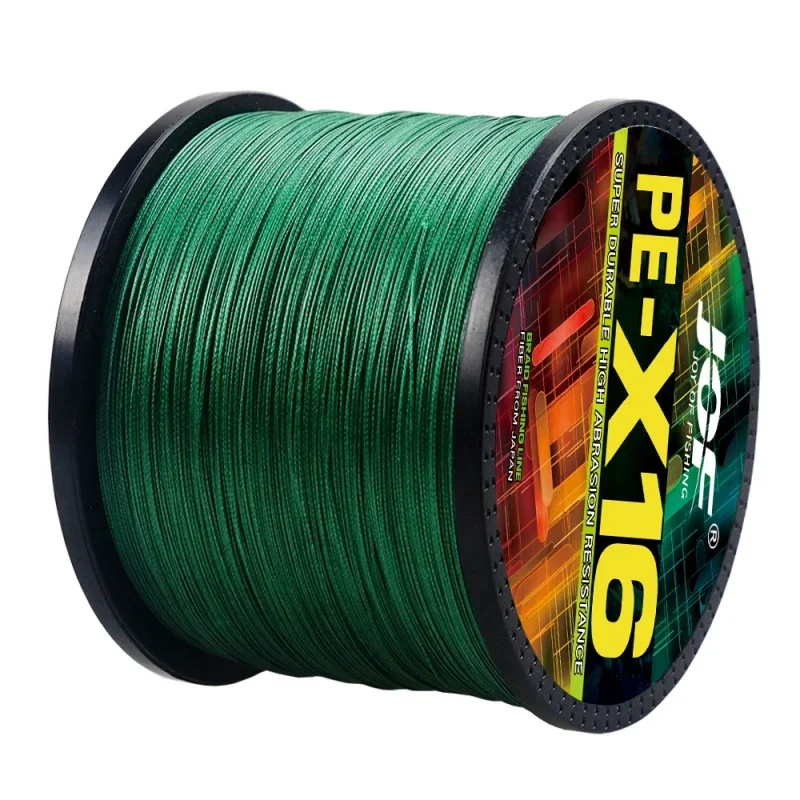 Hilos X16 0,8-20,0 #   Línea de pesca trenzada de PE suave multifilamento, aparejos de pesca de roca oceánica de 300/500M, súper fuerte, 11,3 kg-91 kg - imagen 3