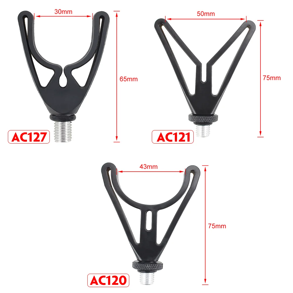 Hirisi 2 uds cabeza de descanso para caña de pescar de carpa para palos bancarios soporte para caña pesca gruesa de carpa - imagen 2