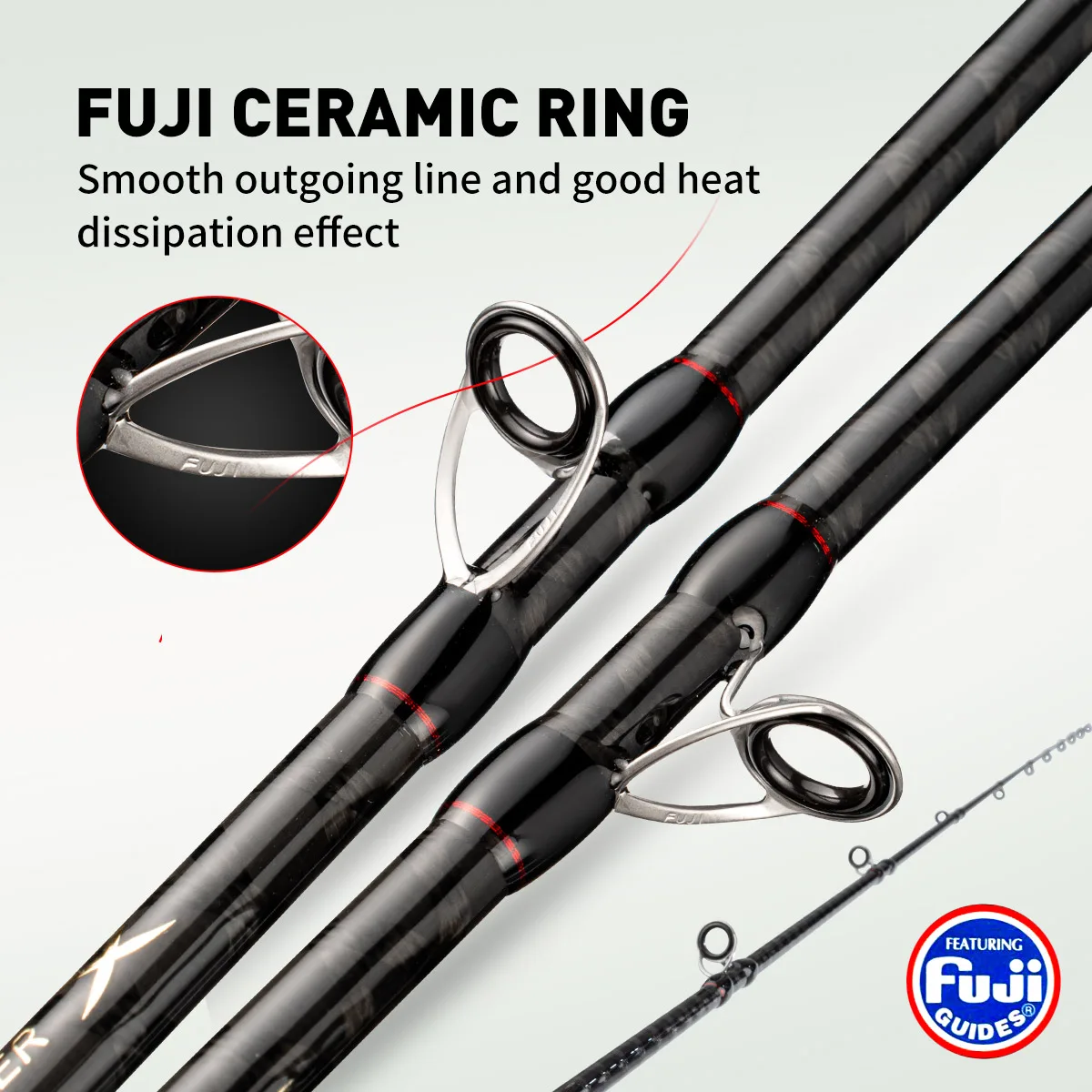 Tyraba-caña de pescar de goma para el mar, peso neto de 99g, 130g, alta calidad - imagen 5