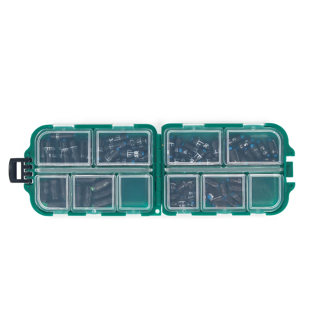 DNDYUJU 25-130 unids/caja plomo regla de Pesca juego de plomo reemplazo rápido 1,5g-5.0g peso plomos accesorios de Pesca aparejos de Pesca - imagen 2