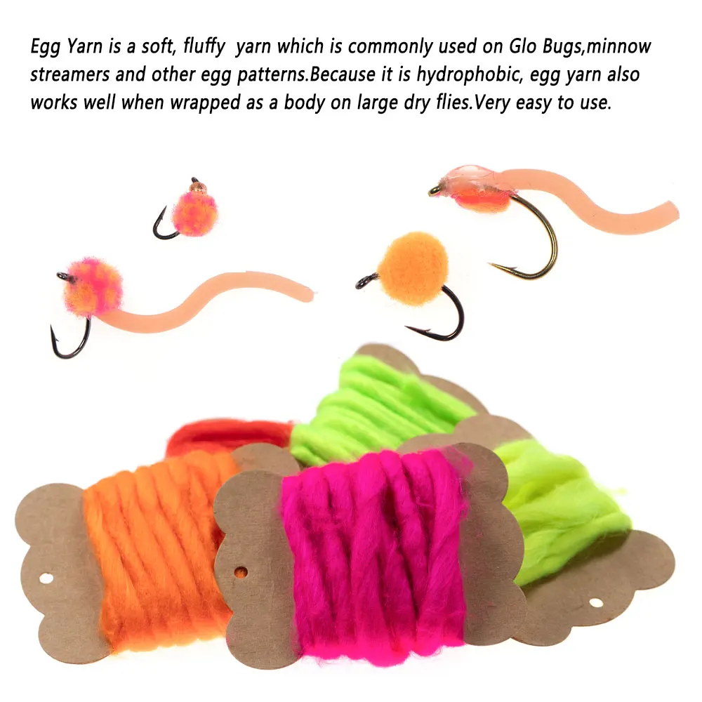 Bimoo-hilo sintético para atar moscas, Material para cebo Minnow, Samlon, huevo, mosca seca, trucha, Señuelos de Pesca, 2 paquetes - imagen 5