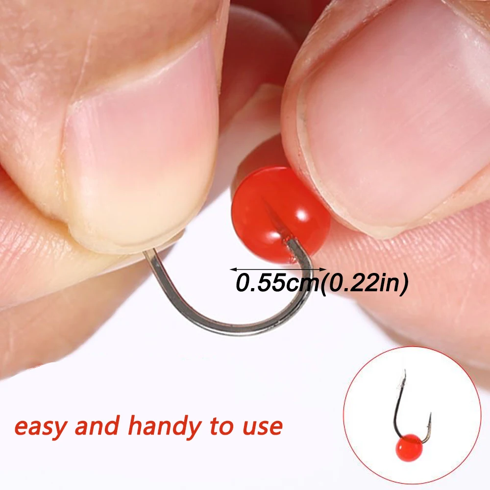 Señuelo de gelatina, 300 Uds., comida granular para peces, alimentación acuática, carpa, Pesca, sabor atractivo, píldora elástica, nutrición, huevo, Aroma de pescado, cebo suave - imagen 2