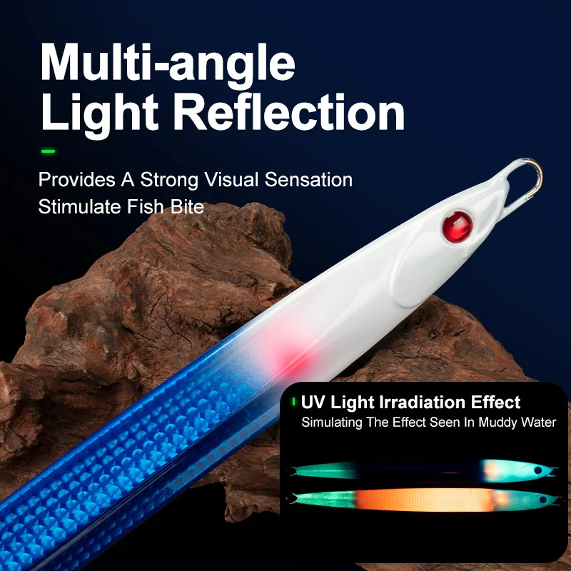 OBSESSION J107 señuelo de pesca de Jigging rápido de Metal 160g 200g 300g 400g señuelo de pesca de Metal de agua salada cebo duro Artificial de orilla - imagen 5