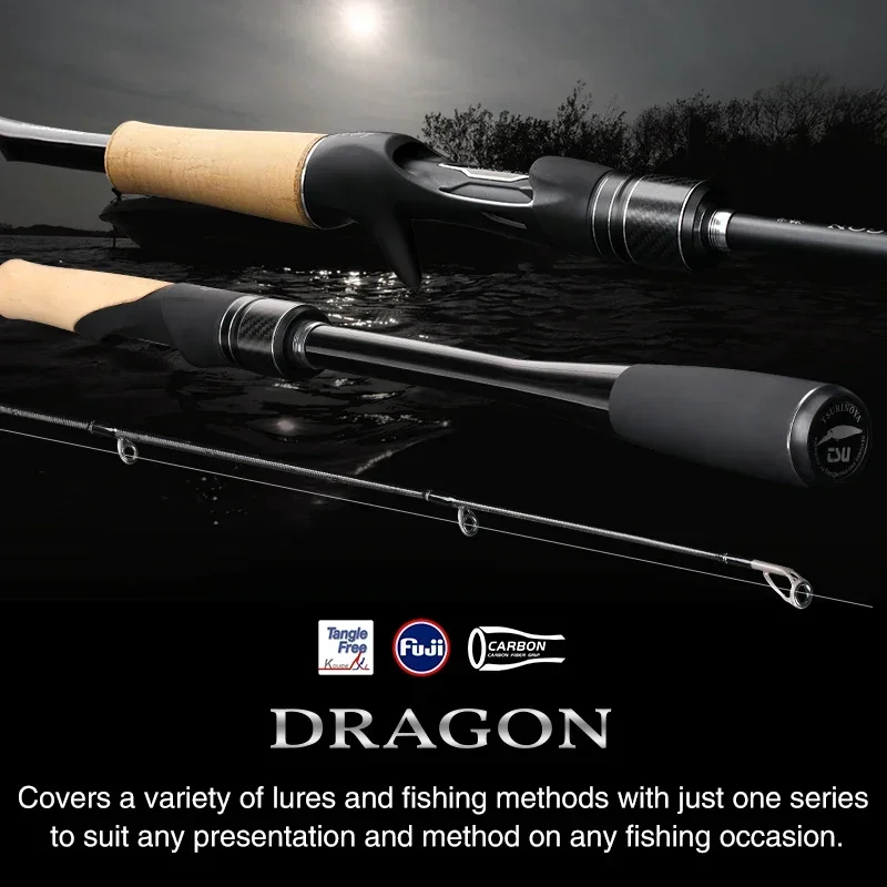 Caña spinning lubina TSURINOYA DRAGON 2.08m carbono