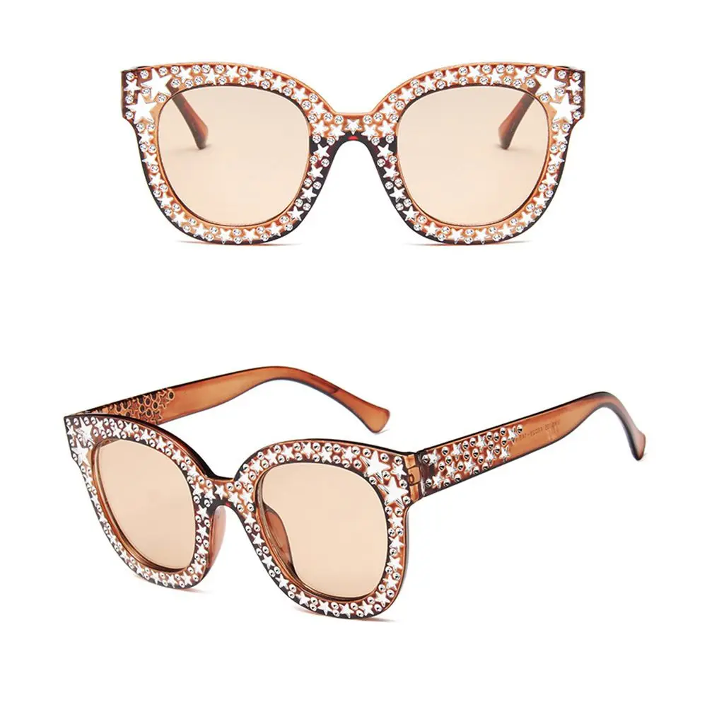 Gafas de sol de gran tamaño con montura de diamantes de imitación Retro, gafas de sol para mujer, gafas de sol cuadradas - imagen 5