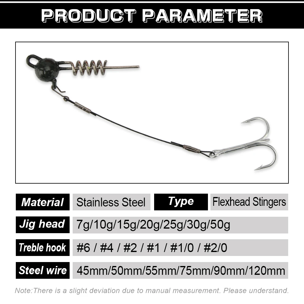 Spinpoler-plataforma de pesca Spinpole Stinger con conector de tornillo de resorte helicoidal, juego para cebo blando, sábalo, anzuelo triple de acero, perca de lubina - imagen 2