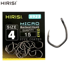 Hirisi X923 Anzuelo de carpa PTFE – Acero carbono con púas micro