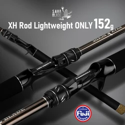 Caña Kingdom Sava Blade Long Cast – Anillas Fuji SiC para Black Bass
