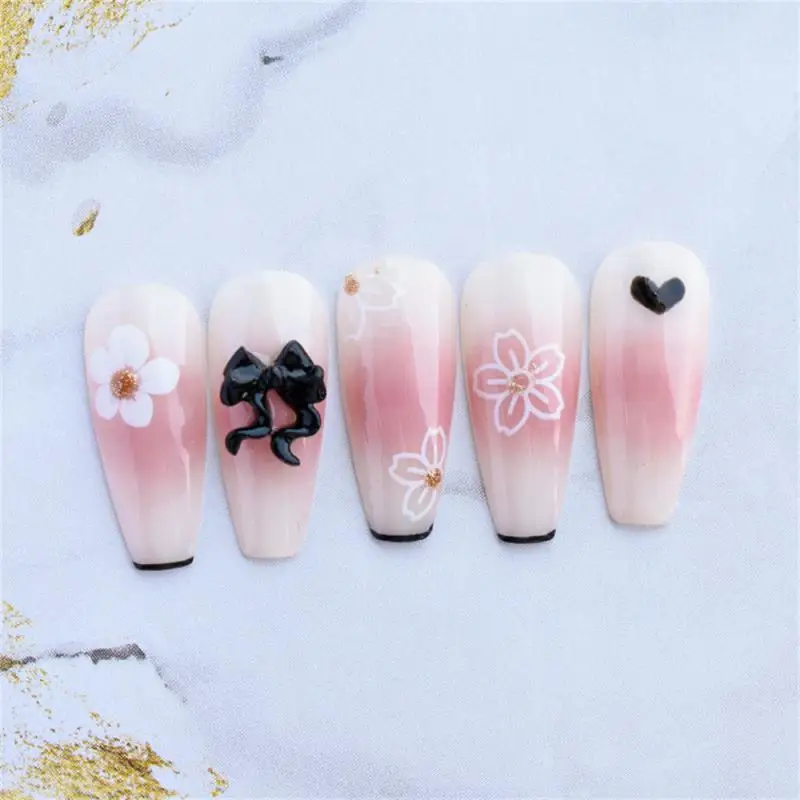 Pegatinas 3D de corazón rojo para uñas, 1/3/5 piezas, purpurina láser, estrella plateada, flor, mariposa, suministros para uñas - imagen 2