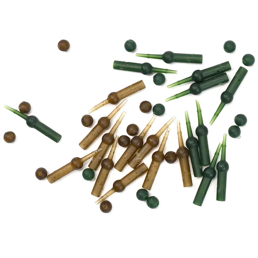 Juego de 10 aparejos de Material para pesca de carpa, equipo de aparejos, aparejo de goma para pesca de carpa, aparejo para correr, líderes Leadcore, manga antienredos - imagen 3