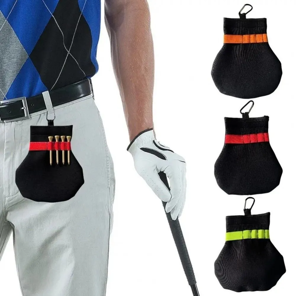 Soporte para objetos de valor, bolsa para pelota de Golf de terileno, Clip de Metal, soporte espacioso para camiseta de pelota de Golf, accesorios de Golf, torneo de Golf - imagen 3