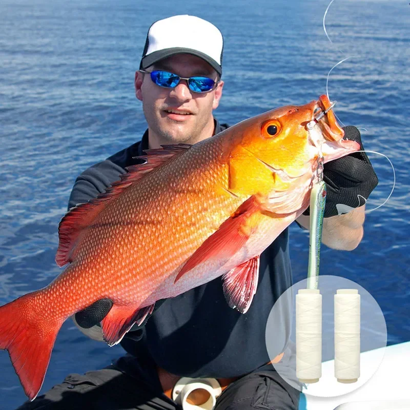 Carrete de hilo elástico de poliéster de alta resistencia, accesorios de pesca de mar, aparejos invisibles, sedal de pesca, 1 ud. - imagen 4