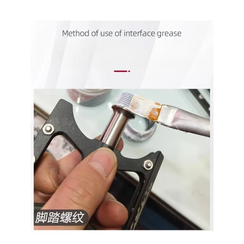 Grasa Interfacial totalmente sintética, grasa de lubricación Assembeel ly, accesorios para bicicleta, pedales de bicicleta de montaña FlywhRoad impermeables - imagen 3