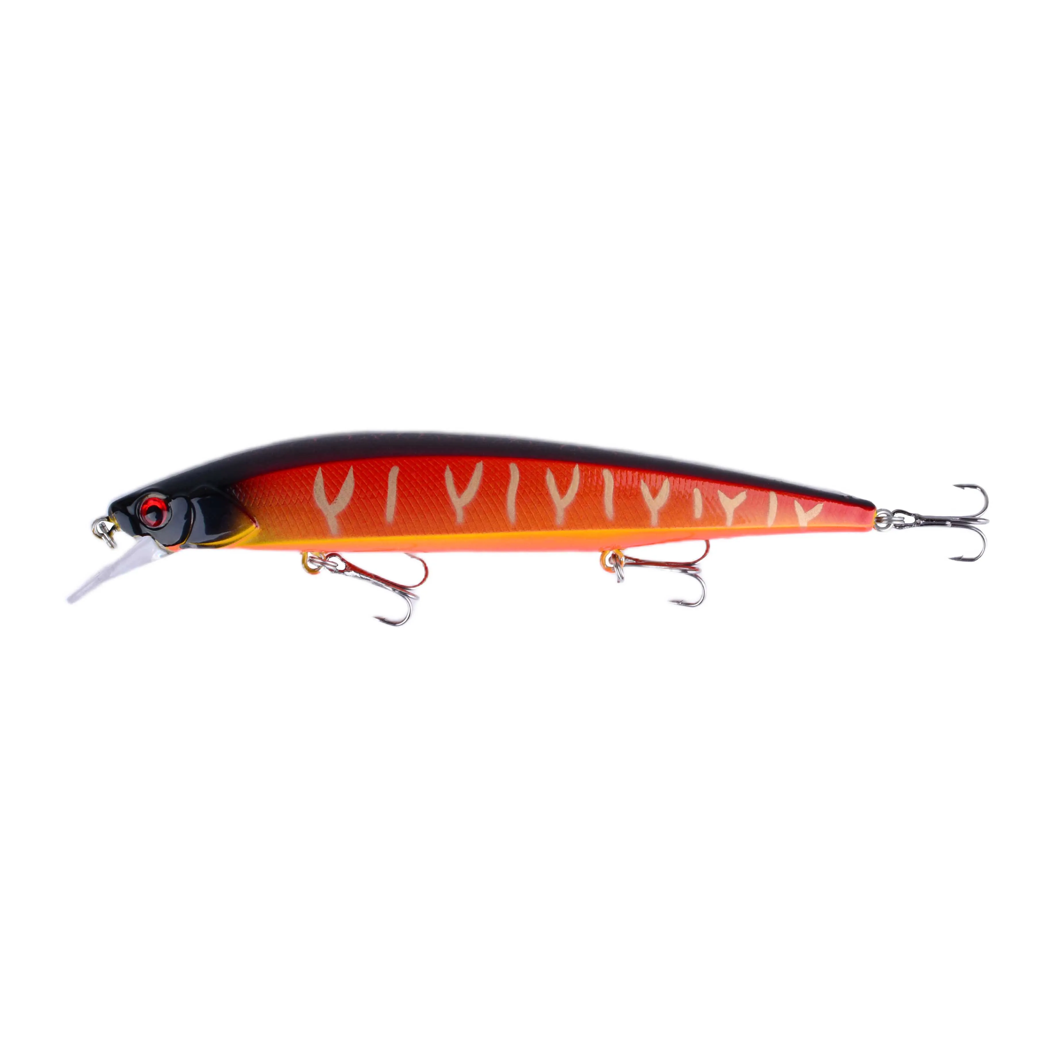 Señuelo de pesca Minnow, cebo Artificial duro láser, ojos 3D, Wobblers, aparejos de pesca de carpa, Jerkbait flotante, 1 ud. - imagen 5