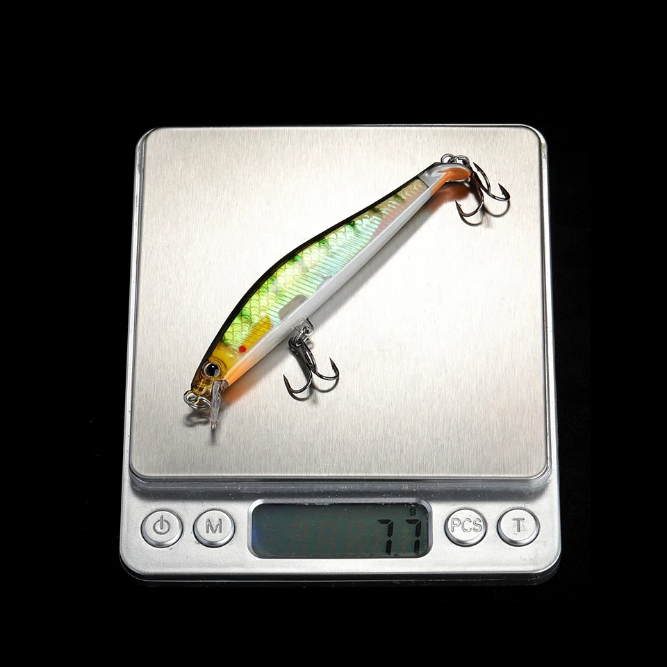 WALK FISH-señuelos de pesca flotantes, 90mm, 7,7g, calidad profesional, ojos 3D, manivela, modelo caliente, aparejos de cebo Artificial - imagen 2