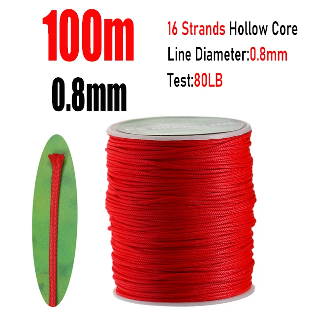 Hollow red 0.8mm