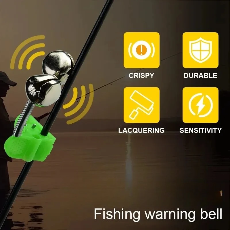 Alarma de picada con campana para caña de pescar – Accesorio ABS - imagen 4