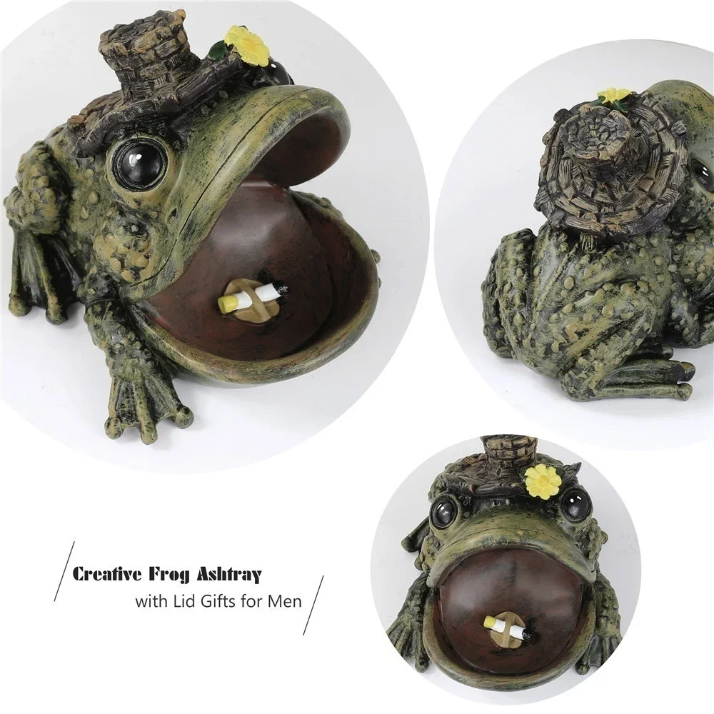 Cenicero de jardín diseño animales rana tortuga cocodrilo moderno - imagen 2