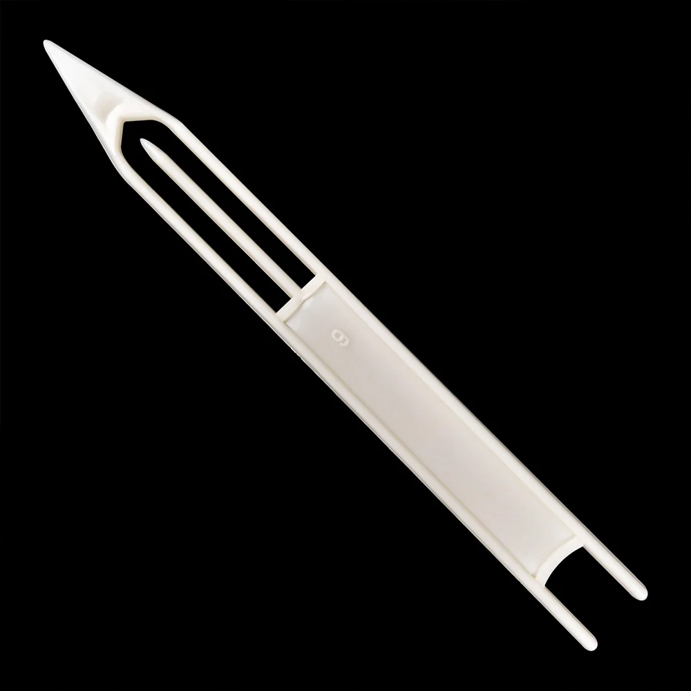 Navajas de aguja para red de pesca, red fundida de plástico, aguja de reparación, herramientas de equipo de línea de reparación, 2 uds. - imagen 5