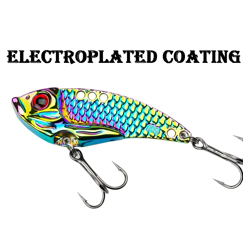Señuelo DE PESCA DE Metal Squama Vib, Spinning, lentejuelas giratorias, cebo duro de agua dulce, cuchara giratoria con vibración, Lucio, perca, 3G-20G, 1 ud. - imagen 4