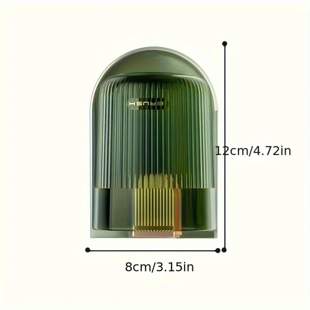 Estante de almacenamiento para taza de cepillo de dientes, juego de artículos de tocador, tazas, piezas 1-2, soporte para cepillo de dientes sin perforaciones, productos de plástico para gárgaras de baño, hogar - imagen 5