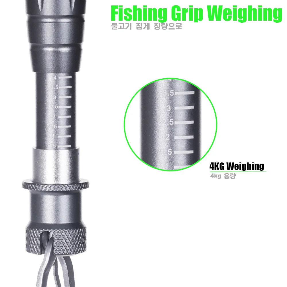 Pinza de agarre de Pesca de cierre automático, controlador de gancho ajustable, pinza de agarre de labio de pescado, Accesorios de Pesca Mar - imagen 4