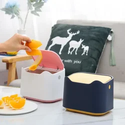 Papelera escritorio con tapa mini – Diseño animado cocina y oficina