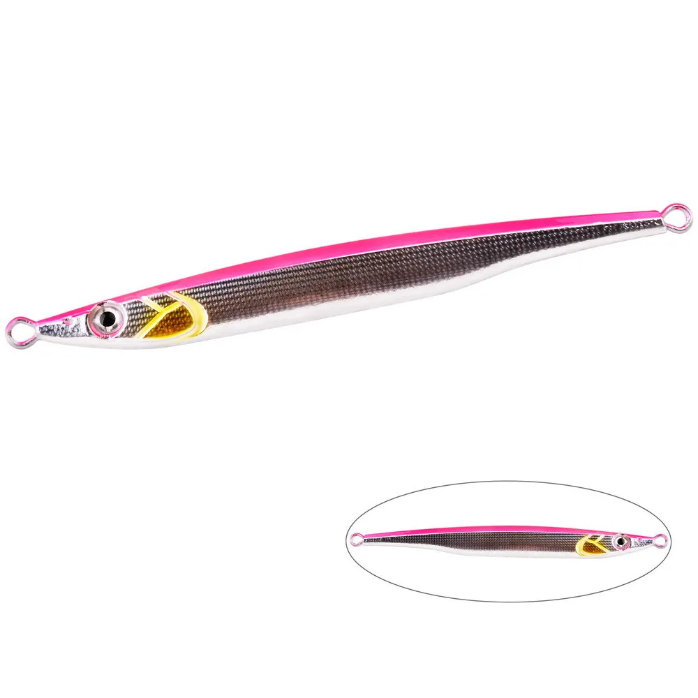 60g 80g 100g 120g 180g pesca en barco de aguas profundas deslizador de sardina señuelo de Jigging plantilla de Metal fundido largo señuelo de pesca plantillas de pesca de mar - imagen 5