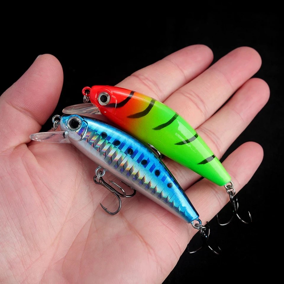 WALK FISH-señuelo de pececillo que se hunde, 75mm, 10,5g, cebo Artificial de plástico duro, Wobbler, Pesca, trucha, lubina, 1 Uds. - imagen 5