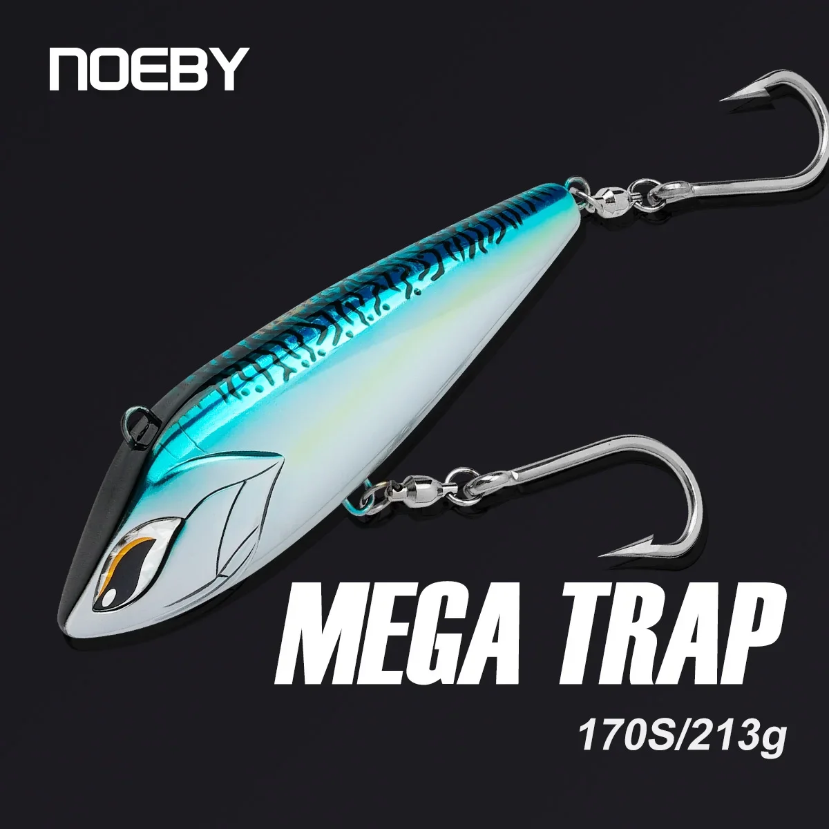 NOEBY-señuelo de pesca VIB hundido, cebos duros artificiales para atún Wahoo, pesca de gran juego, Mega trampa, 170mm, 213g - imagen 3