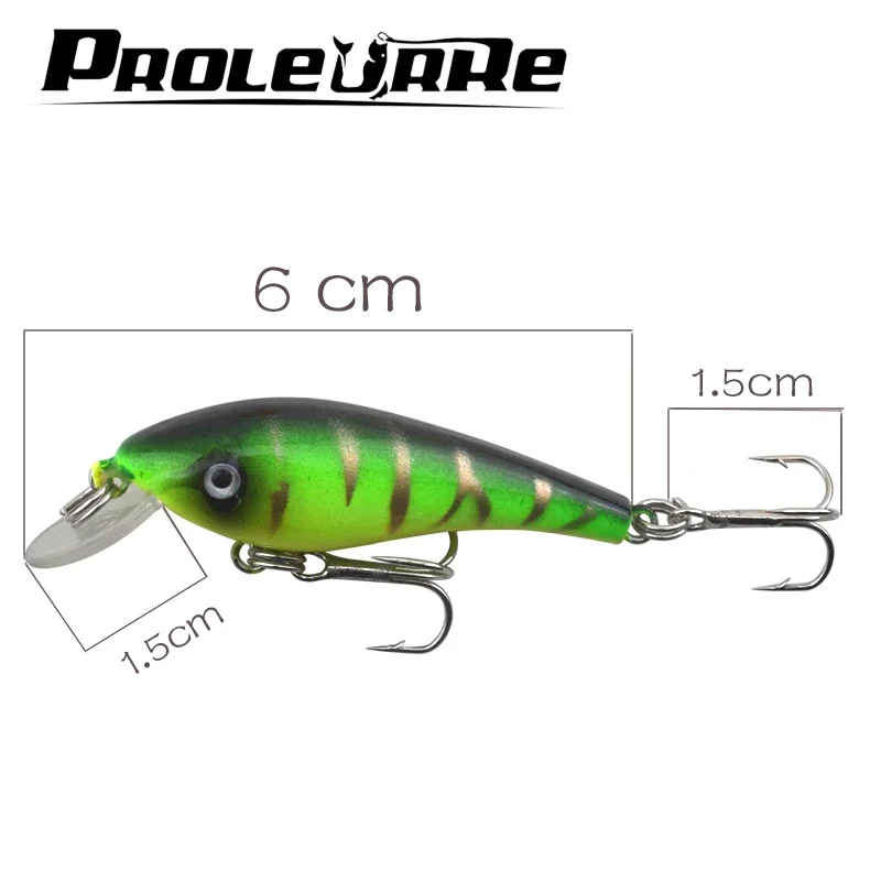 Señuelo de pesca Topwater Minnow, 1 unidad, 5,7 cm, 4,5g, Wobblers de plástico, cebo duro Artificial con anzuelo para lubina, carpa, Crankbait SwimBait