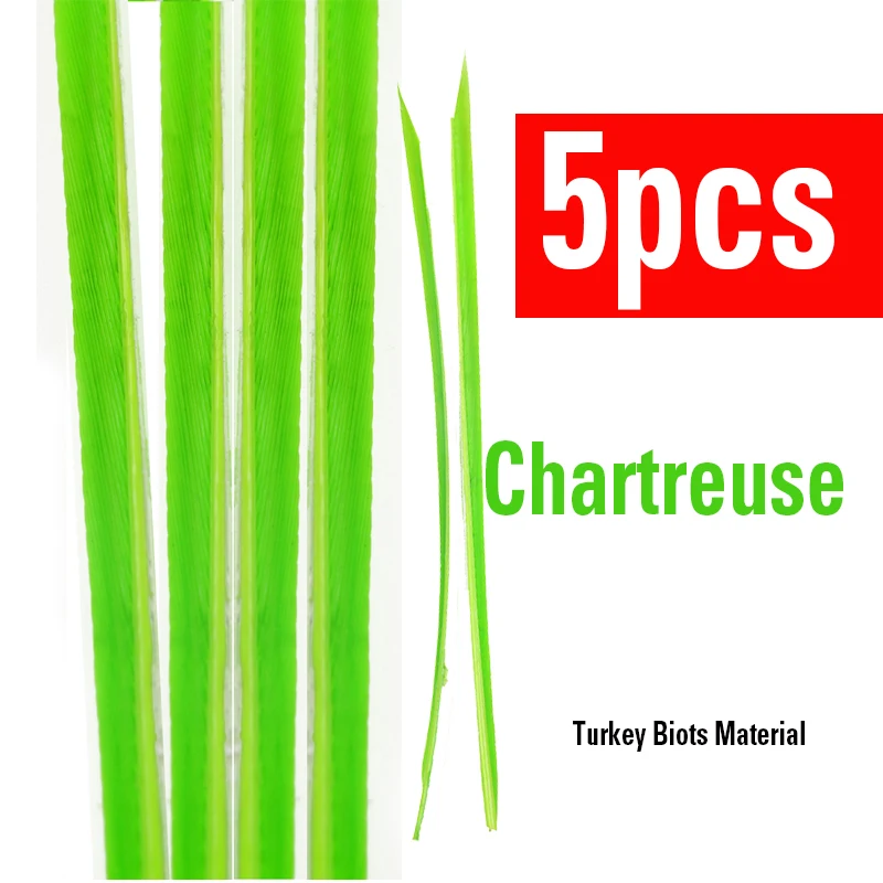 5pcs Chartreuse