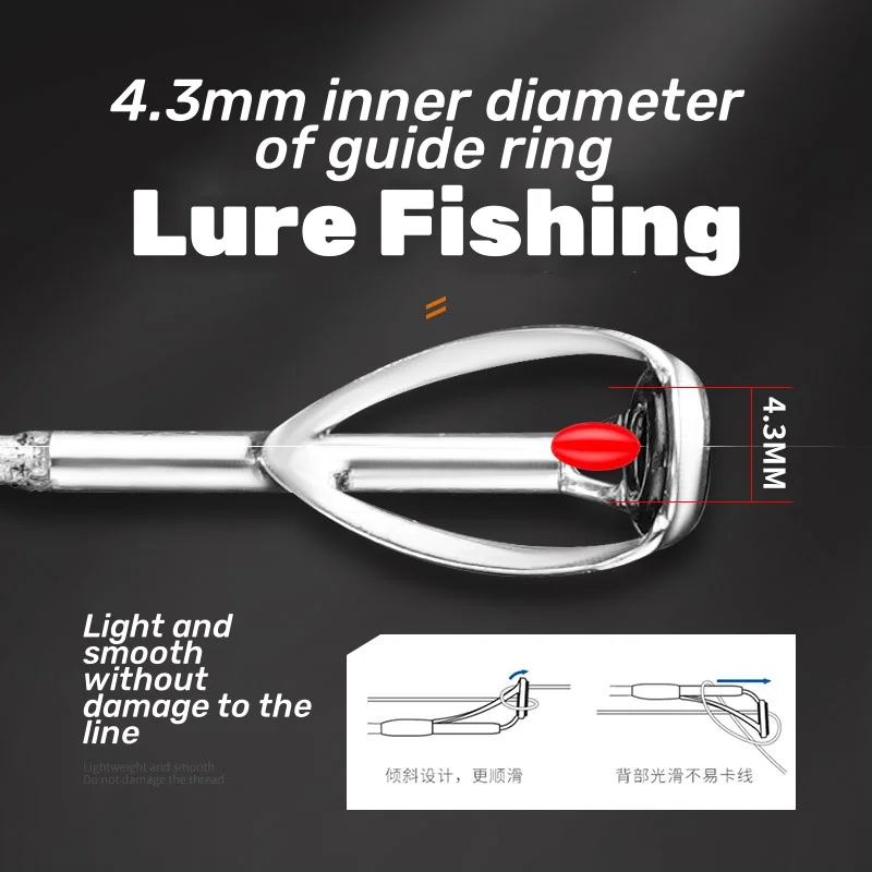 LIZARD-señuelo telescópico de protección para agua de mar, carbono y peso ligero, longitud de contracción, 43cm, peso solo, caña de pescar de 98g - imagen 2