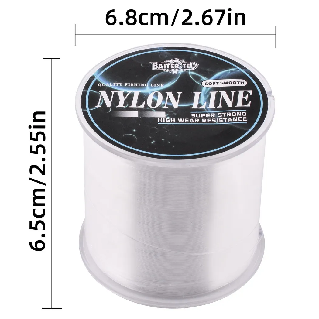 Línea de pesca de nailon de 500m, línea principal de monofilamento súper fuerte japonés, cable de pesca para pesca en agua salada/agua dulce - imagen 4