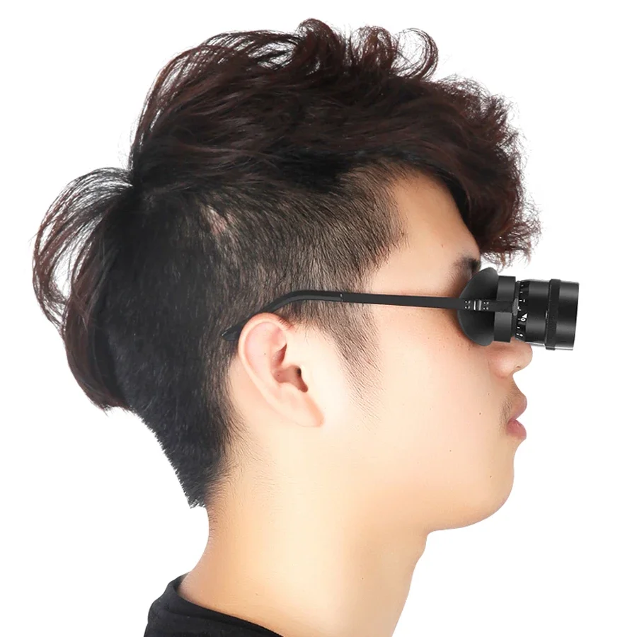 Gafas de pesca profesionales con Zoom HD 10x, nivel de luz bajo, película verde ultraligera de vidrio para flotador de peces, gafas de sol telescópicas para exteriores - imagen 3