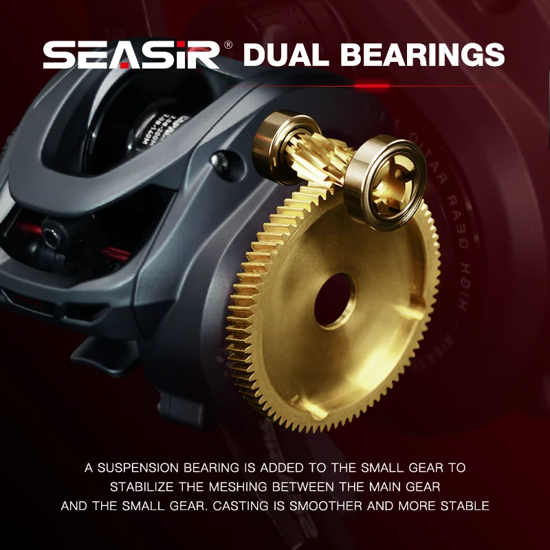 Carrete Baitcasting Seasir Commando Power 7.1 – 9kg para agua salada - imagen 3