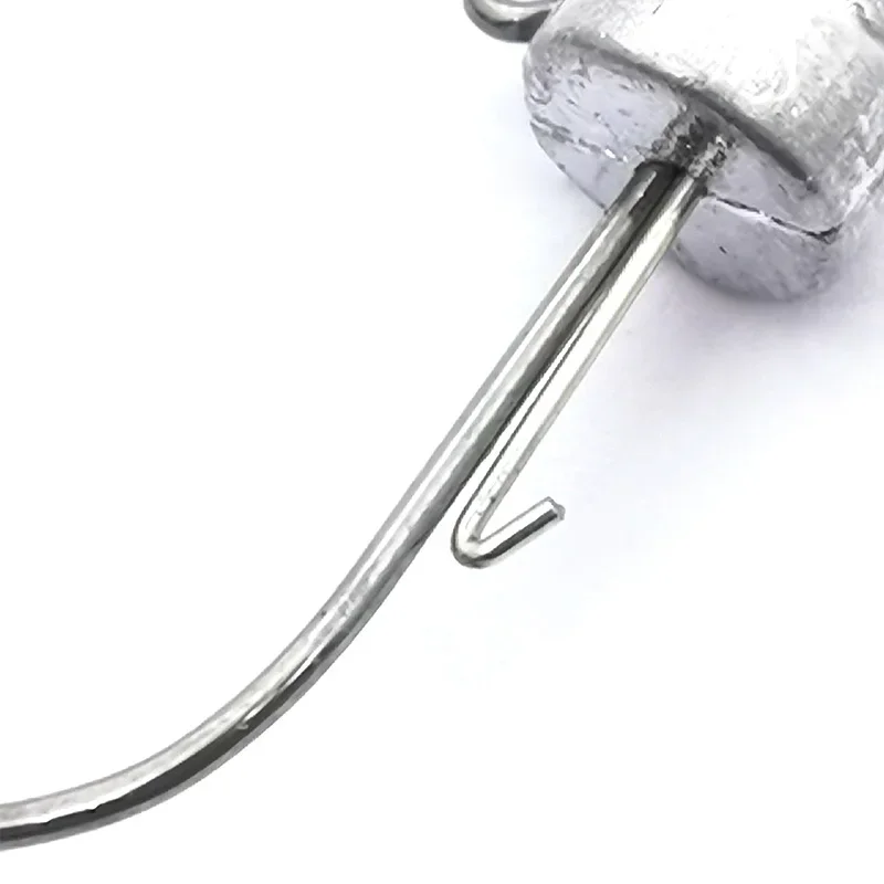 OUTKIT-señuelo de pesca NED, anzuelo con cabeza de anzuelo fuerte anticaída, soporte auxiliar, ganchos mandarín, lubina, anzuelo de gusano, 5 uds. - imagen 5