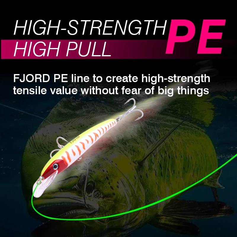 FJORD 150m 300m 4 hebras trenzadas línea de pesca PE 15-55LB mar agua dulce agua salada suave multifilamento equipo de pesca - imagen 5