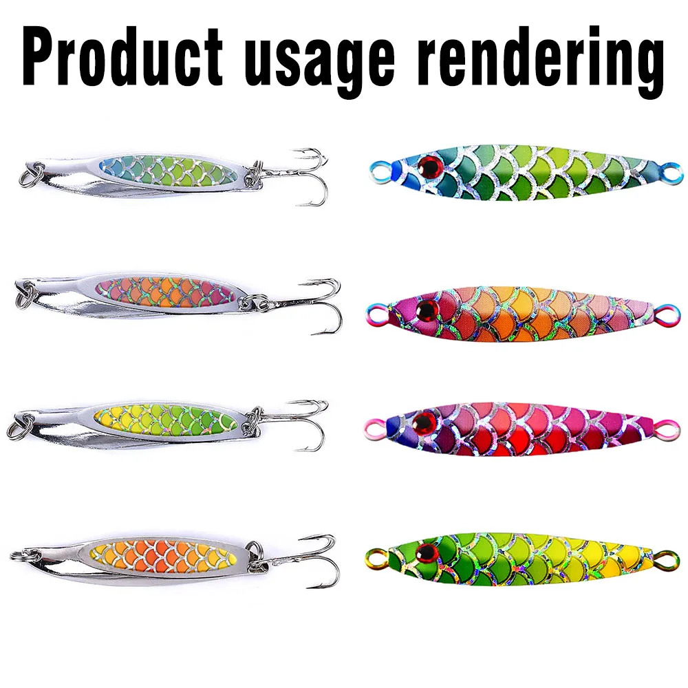 Señuelo de escamas de pescado, película de papel láser de colores, sin pegatina, plantilla, cebo duro, accesorios de Señuelos de Pesca DIY, 10 colores por paquete - imagen 4