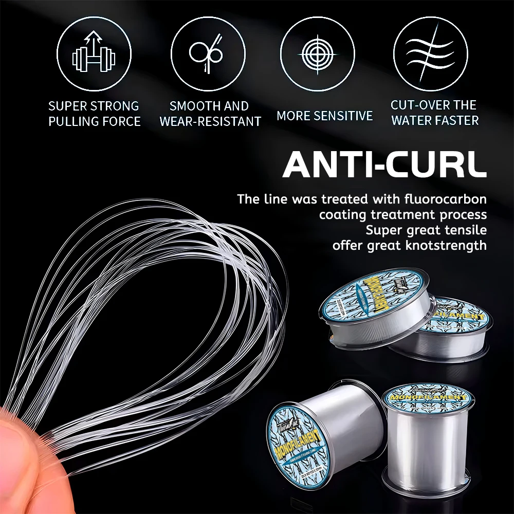 pesca pesca accesorios accesorios de pesca hilo trenzado pesca hilo pesca fluTHORNSLINE 1000m accesorios de sedal novedades kit de pesca de cola de pelo redecilla MONOFILAMENT para productos de sedal de pesca de nailon - imagen 3