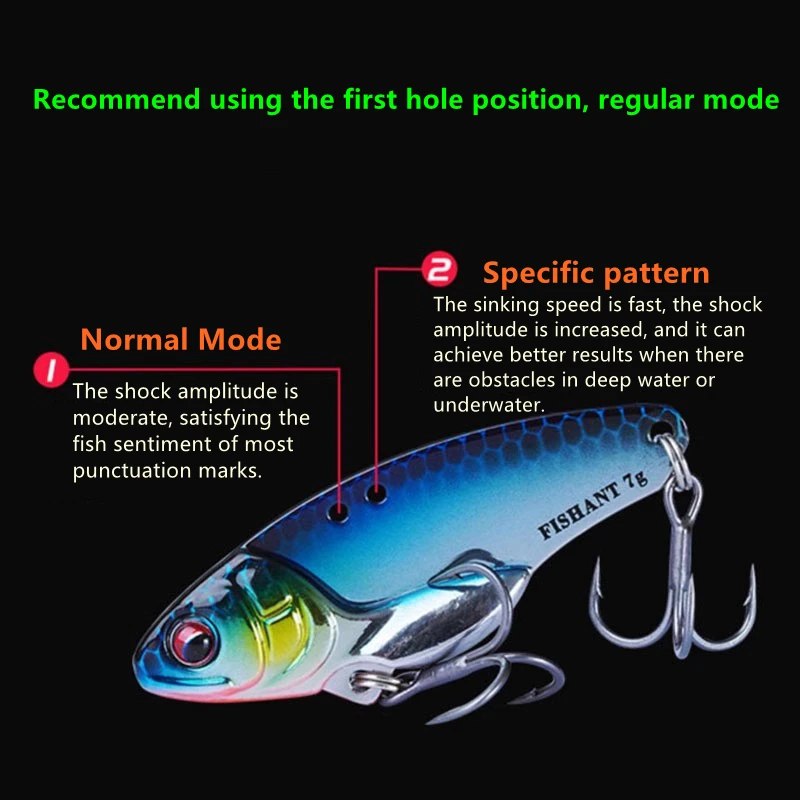 FISHANT Xiaoyao2 – Señuelo VIB vibratorio sinking profesionales - imagen 3