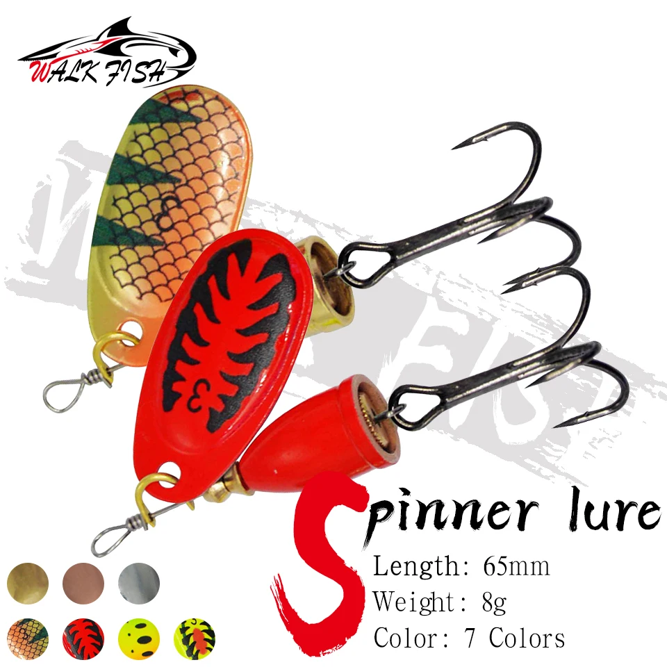WALK FISH Señuelo Spinner Metal – Cebo Artificial para Pike y Bass - imagen 5