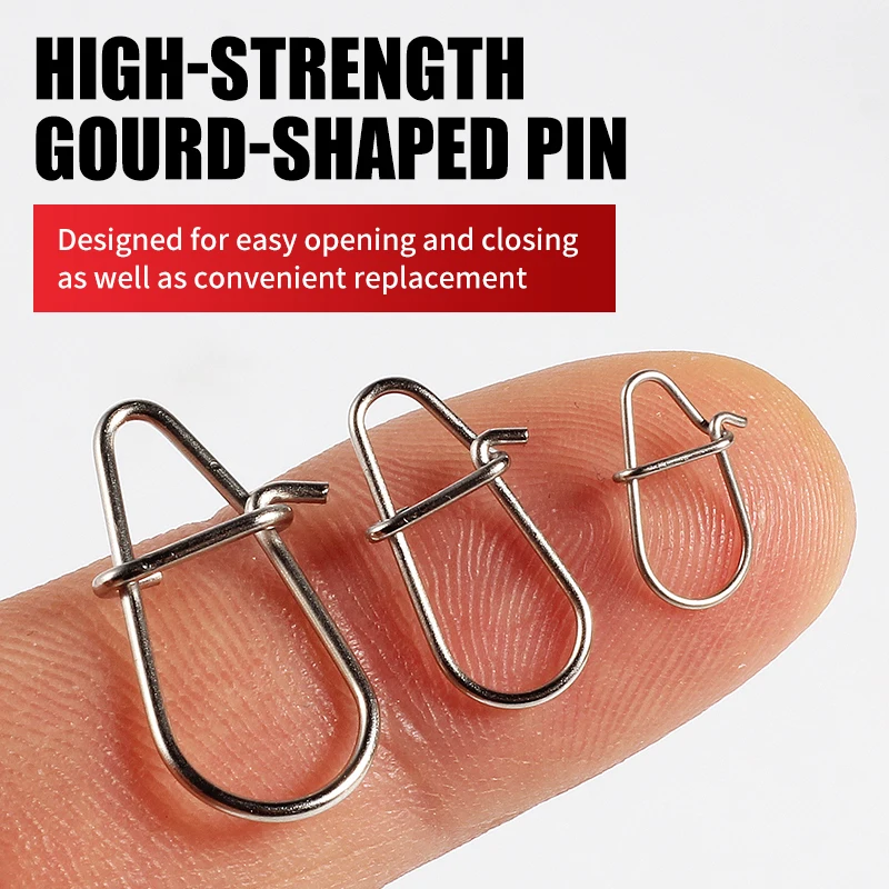 Broches de pesca supercontinentes, Clips de pesca, broches de Crankbait rápidos, conectores de Señuelos de Pesca, pesca en agua salada, señuelo de bloqueo Duo - imagen 5