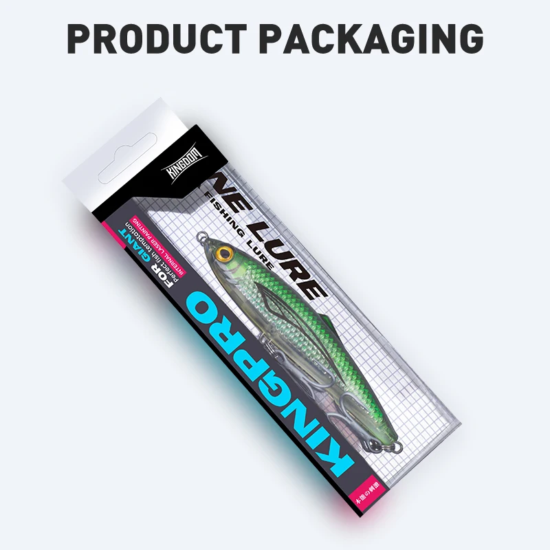 Kingdom-señuelo de pesca con lápiz que se hunde, 61g, 120mm, 66g, 150mm, cebo Artificial, Wobbler duro, señuelo de pesca de arrastre para atún, mar - imagen 5