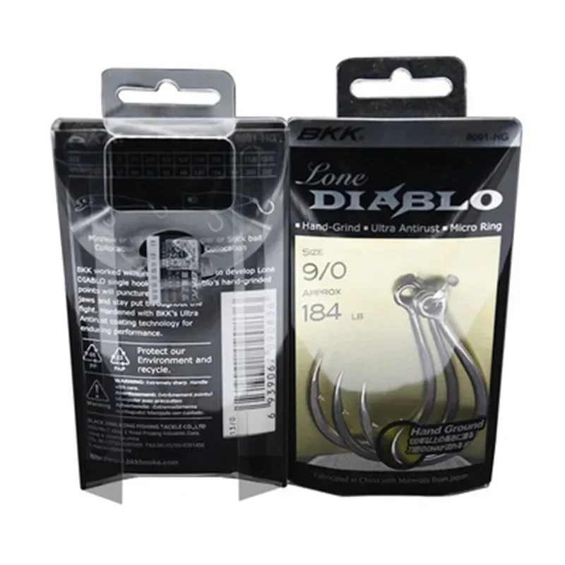 Señuelo Lone Diablo 8091-5X-HG, anzuelo de pesca individual de acero rico en carbono, anzuelos grandes para pesca en barco oceánico, anzuelo famoso - imagen 2