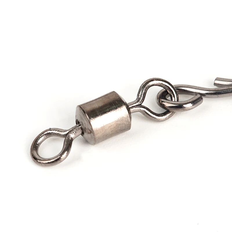 1000 Uds conector de Pesca Pin rodamiento giratorio de acero inoxidable Snap anzuelo señuelo giratorios aparejos accesorios Pesca - imagen 2
