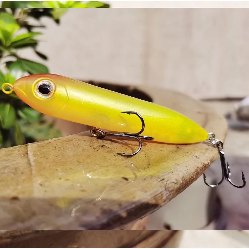 Señuelo de pesca de lápiz de superficie, cebo flotante de 10cm, 12g, lubina, agua salada, Wobbler, Heddon, Super Spook - imagen 2