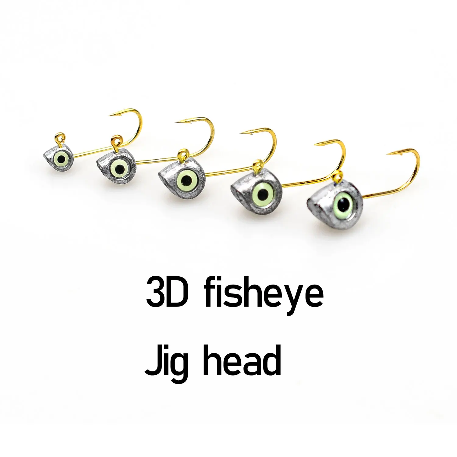 Mini Jig Head con ojos 3D – Anzuelos para pesca con vinilo