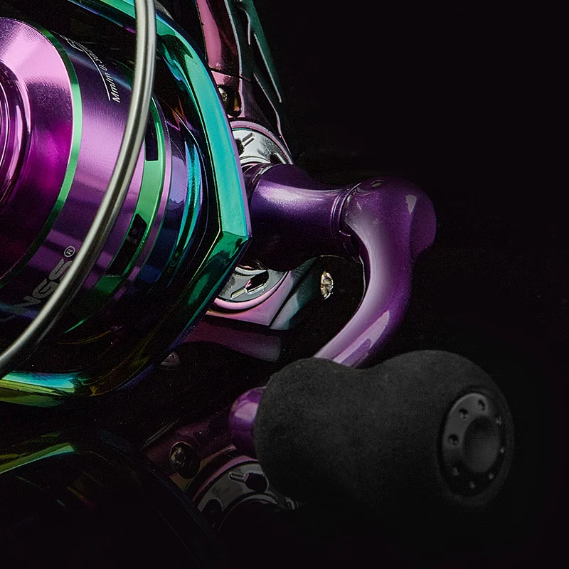 Serie FS 1000-6000, relación de engranaje 5,2: 1, arrastre máximo de 22 libras, carrete de metal, carrete de pesca giratorio, para agua dulce - imagen 4